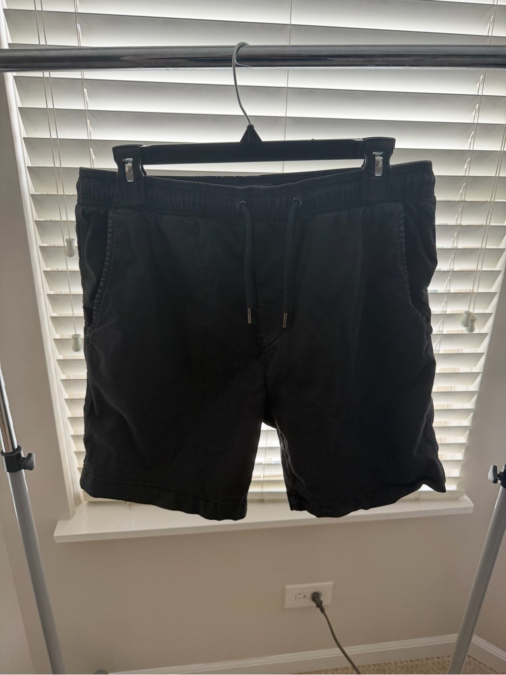 American Eagle Outfitters Black Elastic Waist Casual Shorts
